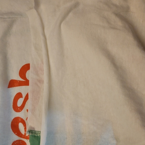 CACTUS & PEARL Two-tone California Peaches Short Sleeve Distressed T-Shirt - Picture 8 of 8